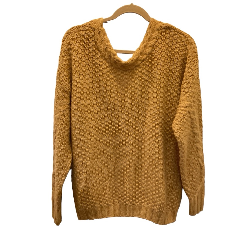 Vero Moda‎ size XL cable knit sweater mustard yellow excellent pre-loved cond
